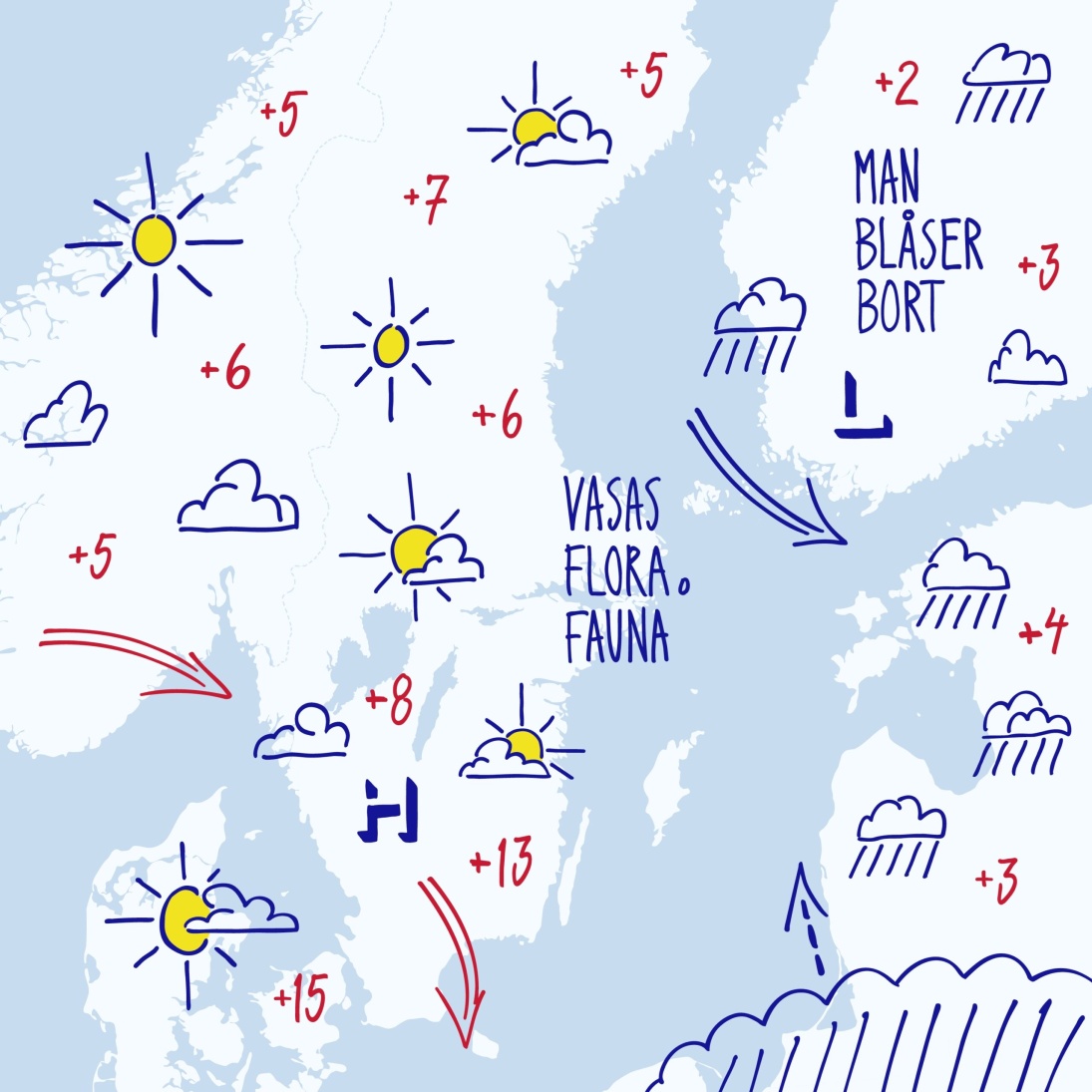 Man Blåser Bort
