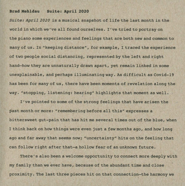 Suite: April 2020 | CD (Digisleeve)